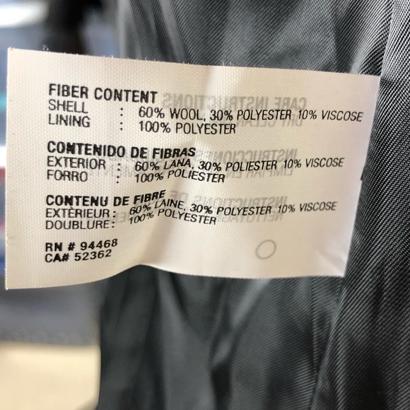 Nautica Gray Wool Blend 3/4 Coat - Picture 8 of 8